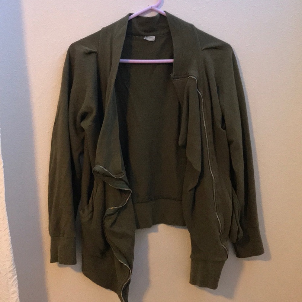 Green Zip up Jacket